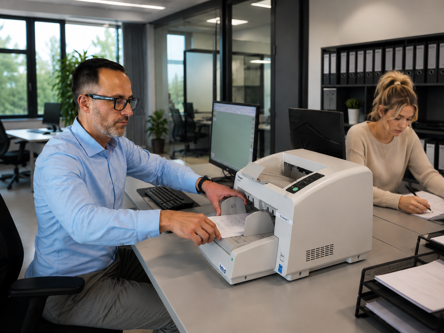 Akten- und Plan-Digitalisierung im Büro